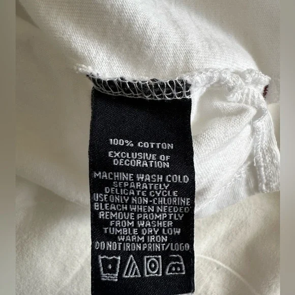 Enyce Y2K Cotton White Tee Shirt Size Medium - Picture 8 of 12